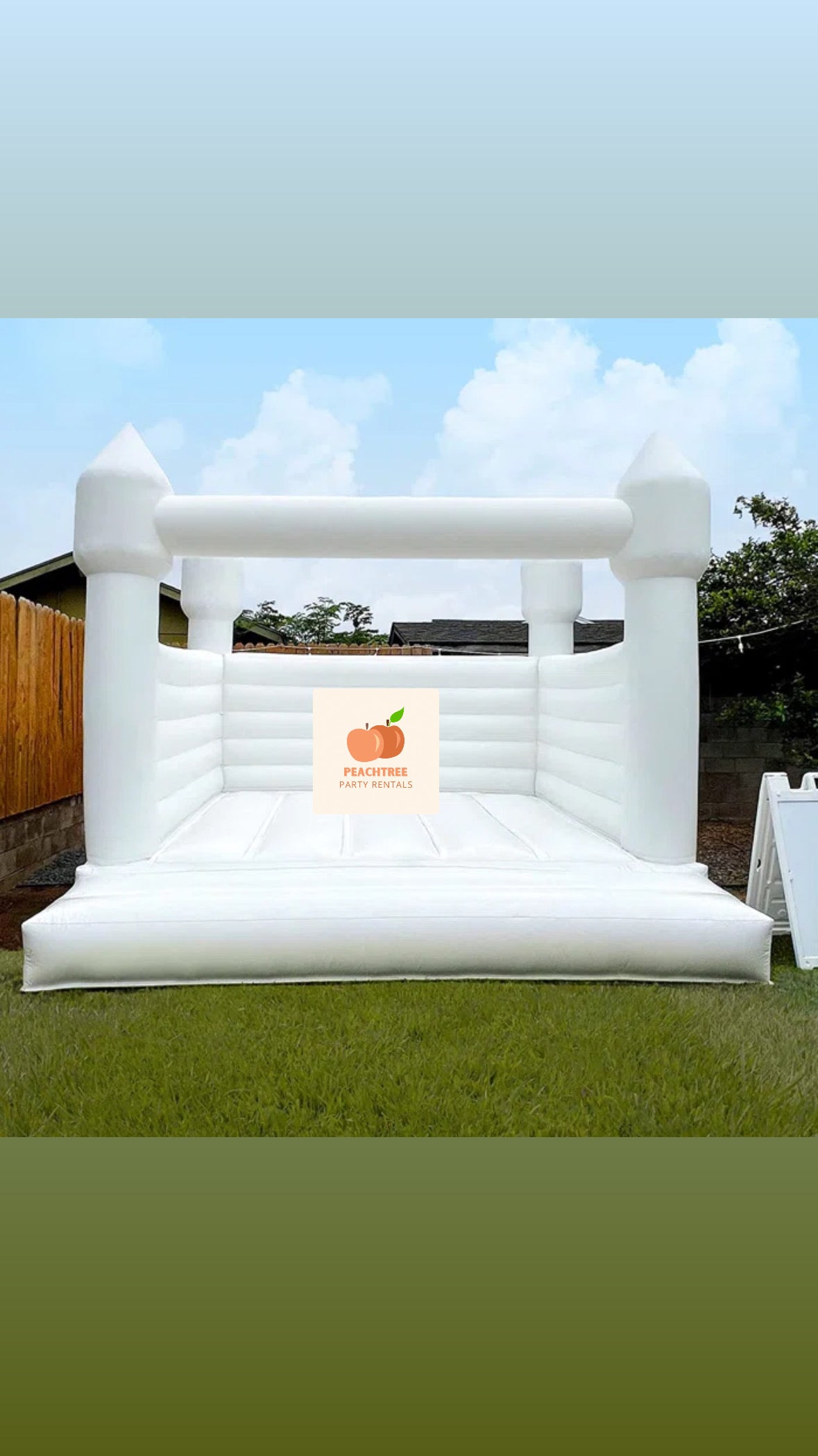 Large Bounce House- White