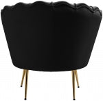 Black Blossom Velvet Side Chair