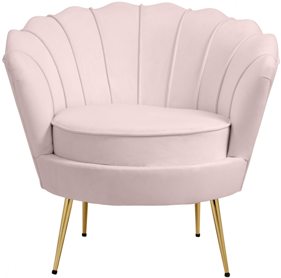 Pink Blossom Velvet Side Chair