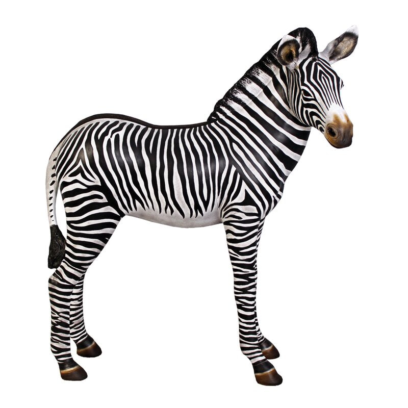 Large Zebra Statue Prop