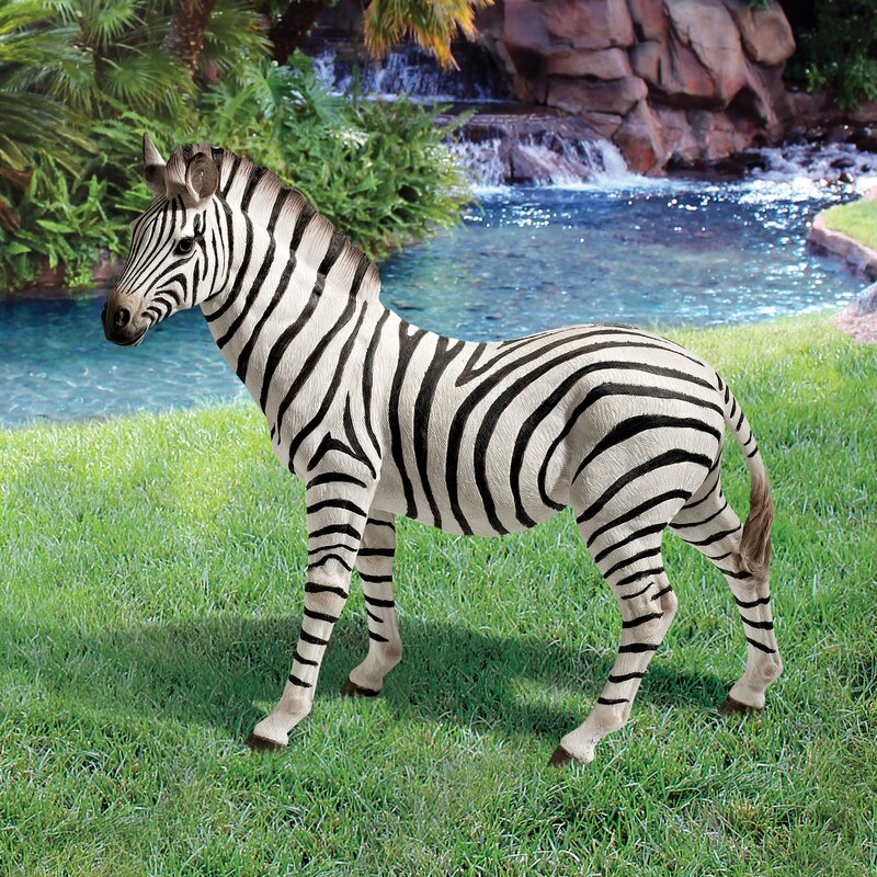 Baby Zebra Statue Prop