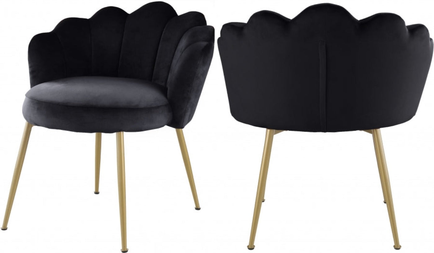 Black Velvet Accent Chair