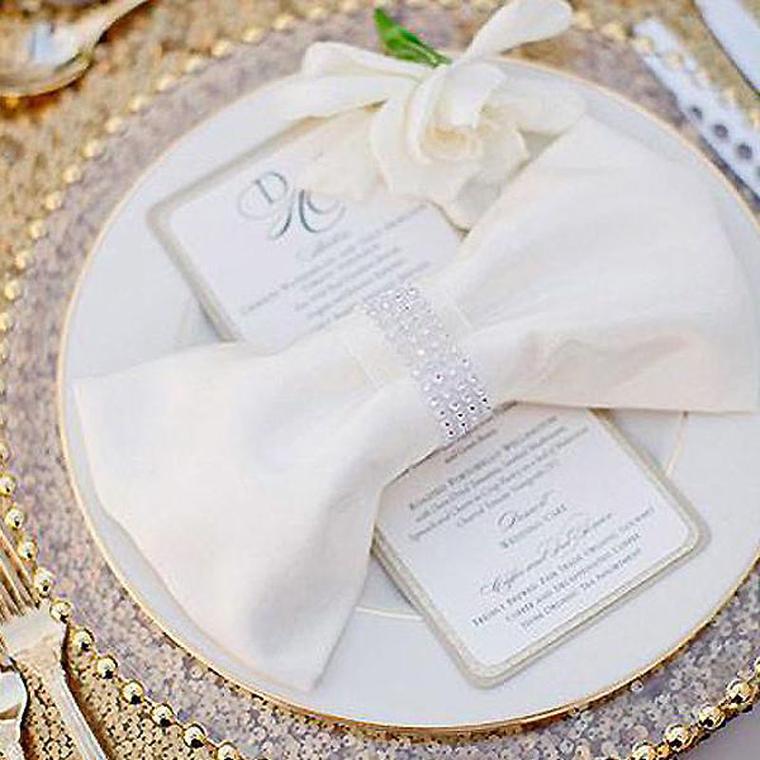 Gold Beaded Glass Charger Plates