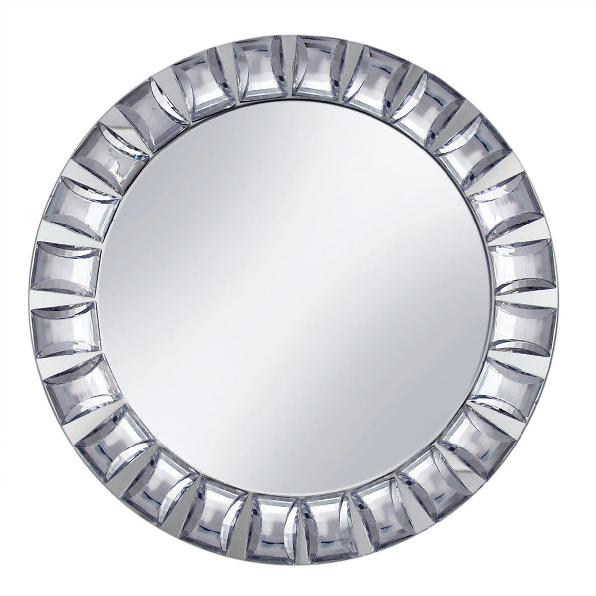 Diamond Rim Mirrored Charger Plate