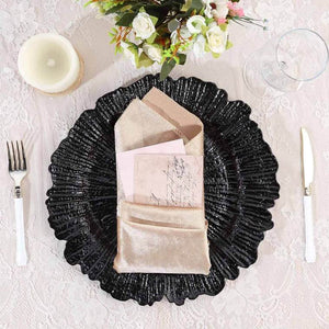 Reef Charger Plate- Black