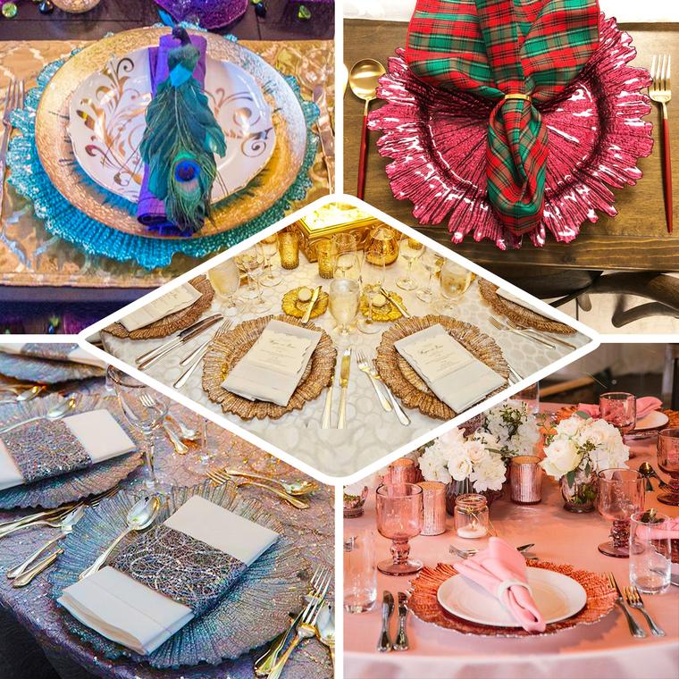 Reef Charger Plate- Gold