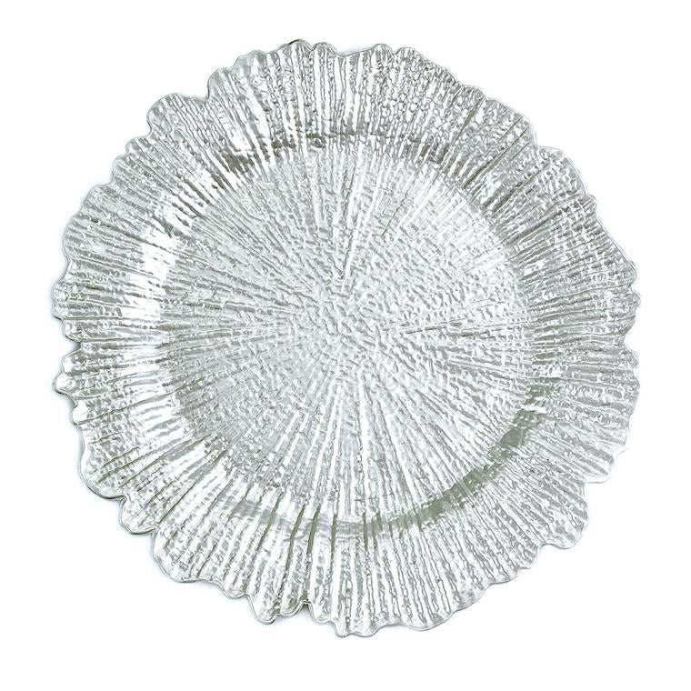 Reef Charger Plate- Silver