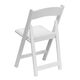 Padded Resin White Folding Chair With Cushion