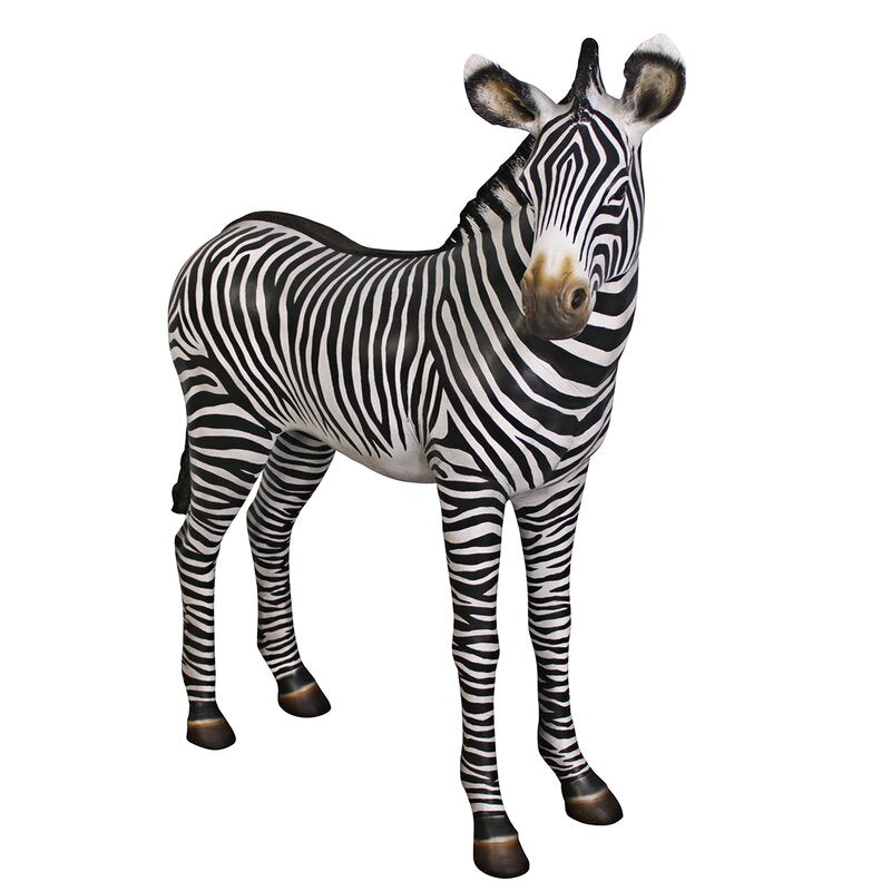 Large Zebra Statue Prop