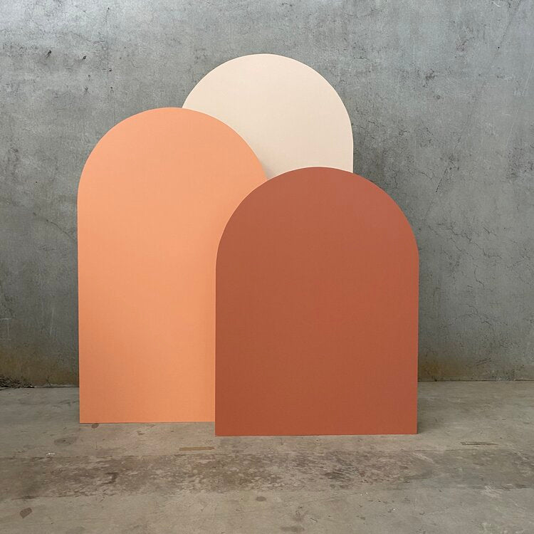 Nude Arched Wall Backdrop Trio