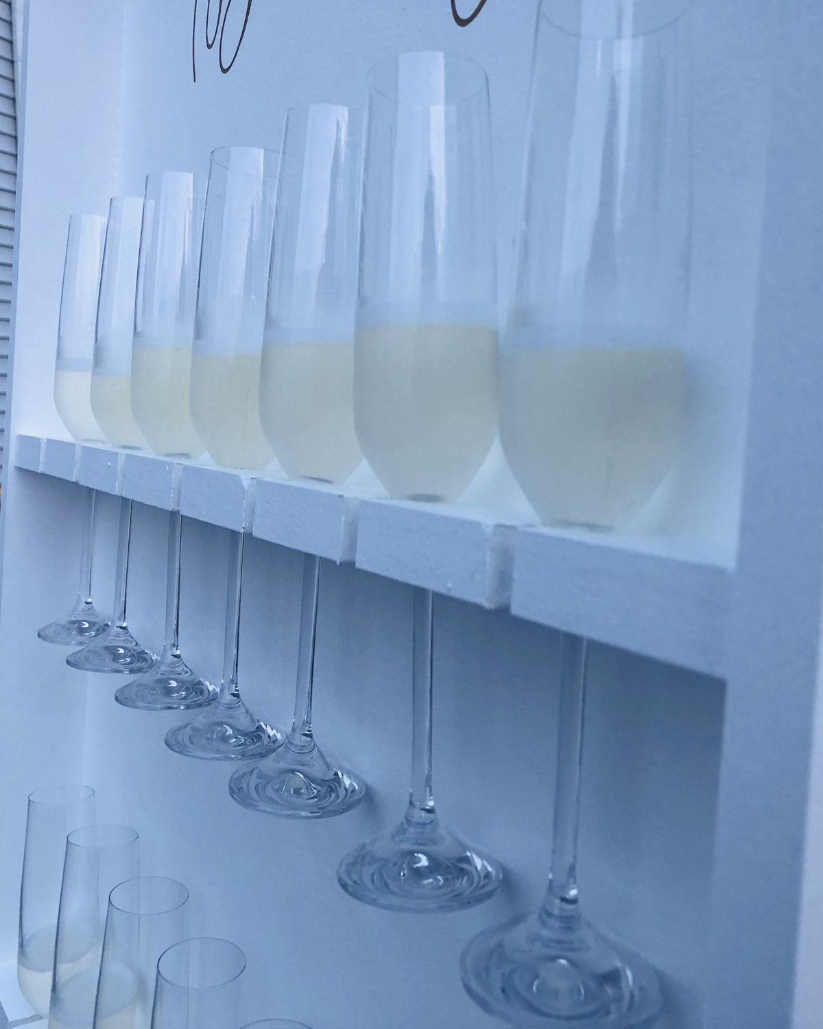 White Champagne Wall