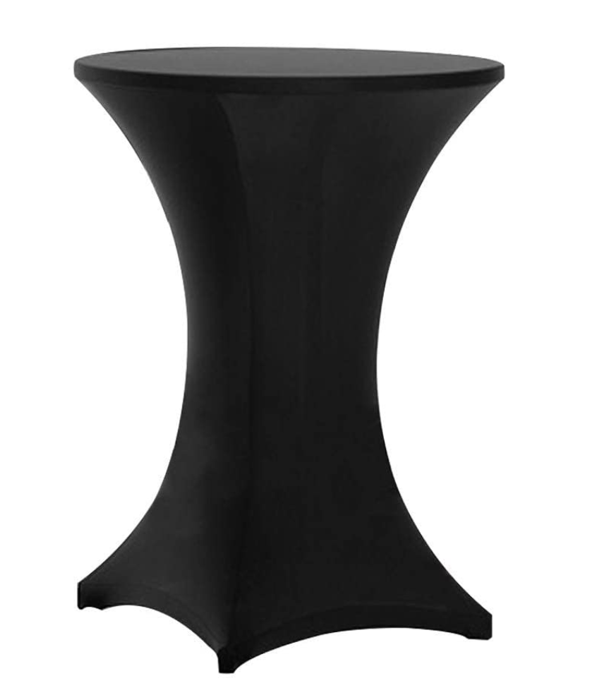 Spandex Cocktail Table Cover Rental