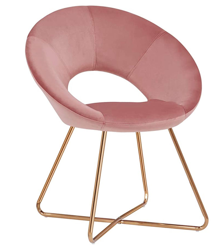 Pink Velvet Chair