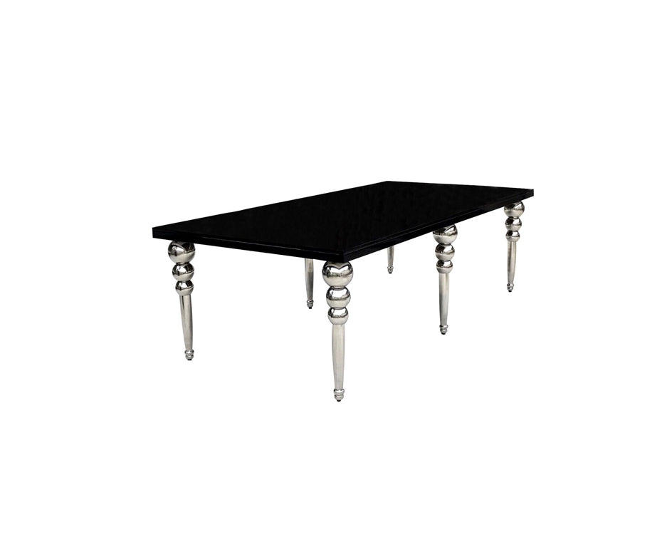 Aspen Black/Silver Table