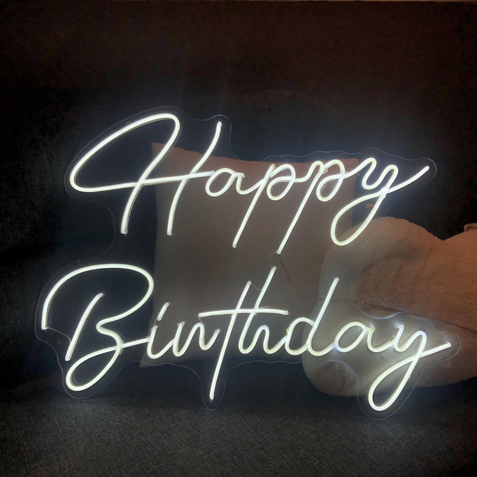 Happy Birthday Neon LED  Sign