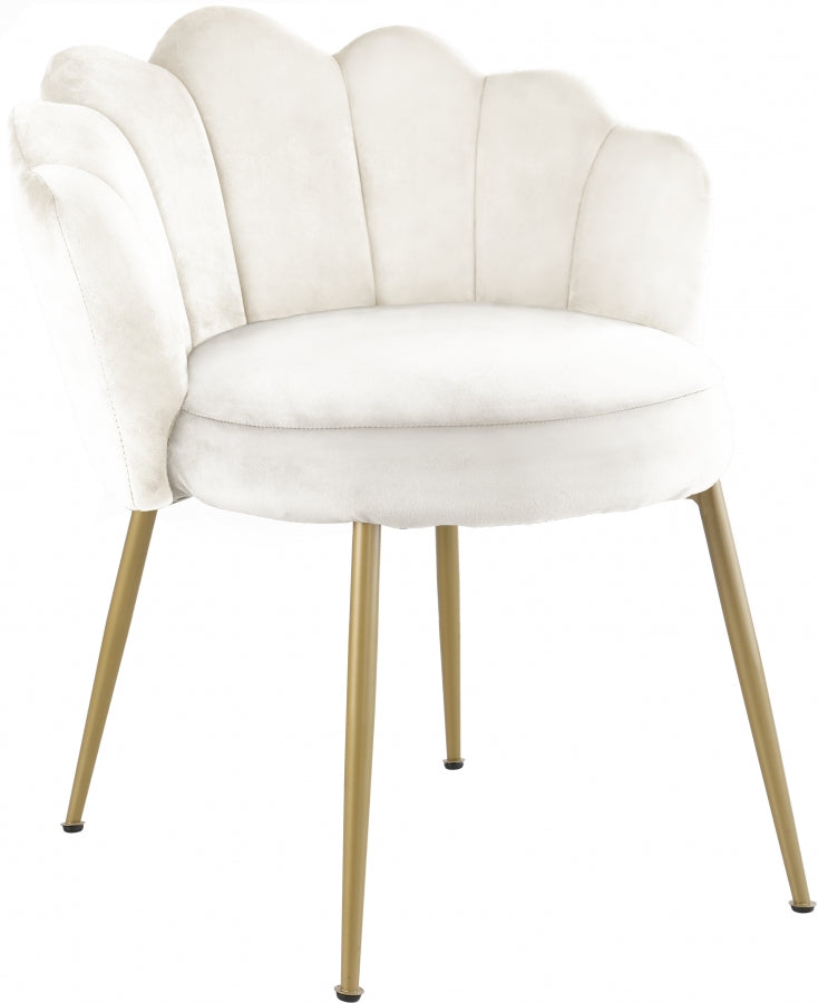 Cream Velvet Accent Chair