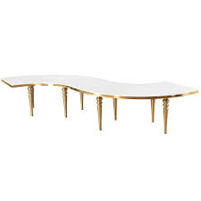 Gold Serpentine Table