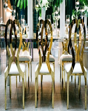 Gold Infinity Ballroom Chair